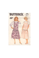 Butterick 3620 Sewing Pattern, Women's Jumper and Top, Size 8-10-12, Partially Neatly Cut, Complete