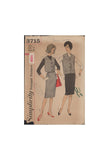 Simplicity 3715 Sewing Pattern, Dress and Jacket, Size 12, Neatly Cut, Complete