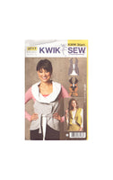 Kwik Sew 3717 Sewing Pattern, Women's Vests, Size XS-XL, Uncut, Factory Folded