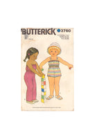 Butterick 3760 Sewing Pattern, Toddlers' Romper, Size 2, Neatly  Cut, Complete