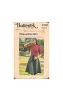 Butterick 3768 Sewing Pattern, Warp-and-Go Skirt, Size Small, Cut, Incomplete