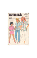 Butterick 3839 Sewing Pattern, Girls' Shirt, Shorts and Pants, Size 8-10, Cut, Complete