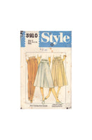 Style 3910 Sewing Pattern, Misses' Skirt, Culottes and Trousers, Size 8-10-12, Partially Neatly Cut, Complete