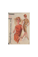 Simplicity 3990 Sewing Pattern, Two-Piece Dress, Size 12, Cut, Complete