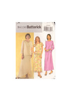 Butterick 4130 Sewing Pattern, Top and Skirt, Size 8-10-12, Uncut, Factory Folded