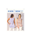 Kwik Sew 4175 Sewing Pattern, Misses' Tops, Size XS-S-M-L-XL, Uncut, Factory Folded