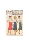 Style 4183 Sewing Pattern, Set of Skirts, Size 10, Cut, Complete OR Size 12, Cut, Complete