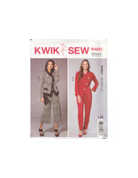 Kwik Sew 4221 Sewing Pattern, Women's Jacket and Pants, Size XS-XL, Uncut, Factory Folded