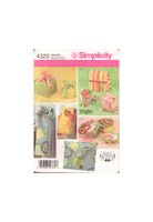 Simplicity 4320 Sewing Pattern, Fabric Gift Boxes, One Size, Uncut, Factory Folded