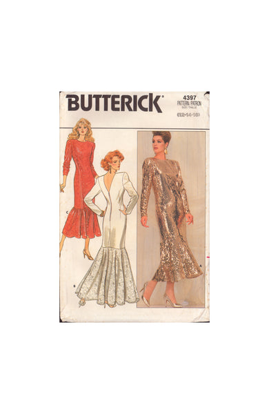 Butterick 4397 Sewing Pattern, Dress, Size 12-14-16, Neatly Cut, Complete