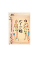 Simplicity 4441 Sewing Pattern, Beach Dress, Top and Shorts, Size 12, Cut, Complete