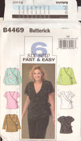 Butterick 4469 Sewing Pattern, Women's Top, Size 18W-24W, Uncut, Factory Folded