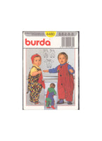 Burda 4480 Sewing Pattern, Infants' Romper, Size 3M-6M-9M-12M-18M, Uncut, Factory Folded