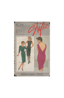 Style 4519 Sewing Pattern, Dress and Unlined Jacket, Size 8-10-12, Cut, Complete