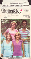 Butterick 4614 Sewing Pattern, Misses' T-Shirts, Size 12, Cut, Complete