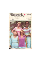 Butterick 4614 Sewing Pattern, Misses' T-Shirts, Size 12, Cut, Complete