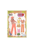 Simplicity 4617 Sewing Pattern, Girls' Tops, Pants, Shorts, Skirt, Hat, Size 8-16, Uncut, Factory Folded, or Size 8-10, Partially Cut, Complete