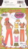 Simplicity 4617 Sewing Pattern, Girls' Tops, Pants, Shorts, Skirt, Hat, Size 8-16, Uncut, Factory Folded, or Size 8-10, Partially Cut, Complete