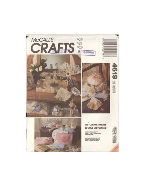 McCall's 4619 Sewing Pattern, Victorian Fancies, One Size, Uncut, Factory Folded