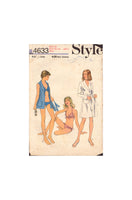 Style 4633 Sewing Pattern, 2-Length Beach Robe, Size 14 or Size 16, Uncut, Incomplete