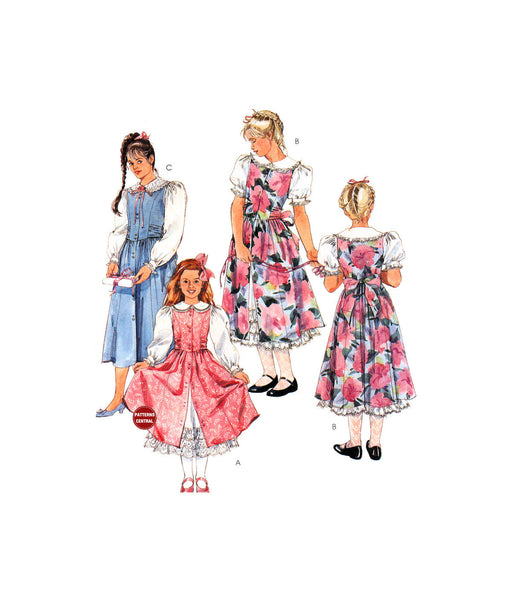 McCall's 4639 Child/Teens' Blouses and Petticoat, Uncut, Factory Folded Sewing Pattern Size 12