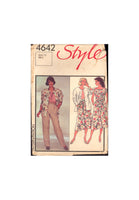 Style 4642 Sewing Pattern Jacket Top Skirt Trousers Size 10 Uncut Factory Folded