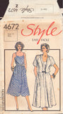 Style 4672 Sewing Pattern, Sundress and Jacket, Size 12, Uncut, Factory Folded