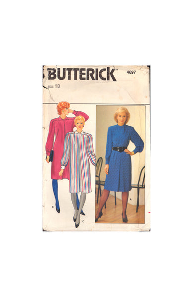 Butterick 4697 Sewing Pattern Dress Size 10 Uncut Factory Folded