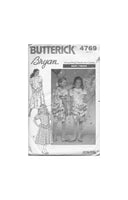 Butterick 4769 Sewing Pattern Girls' Dress Size 7-8-10 Uncut Factory Folded