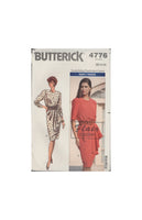 Butterick 4776 Sewing Pattern, Dress, Size 12-14-16, Cut to 16, Complete