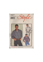 Style 4927 Sewing Pattern, Men's Shirts, Size 42, Cut, Complete