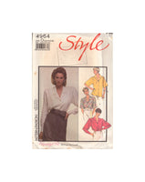 Style 4964 Sewing Pattern, Set of Blouses, Size 12-14-16, Cut, Complete