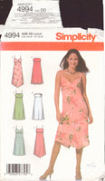 Simplicity 4994 Sewing Pattern, Miss Petite Sundress, Size 4-6-8-10, Uncut, Factory Folded