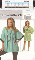 Butterick 5040 Sewing Pattern, Misses' Tunic and Dress, Size 16-22, Uncut, Factory Folded