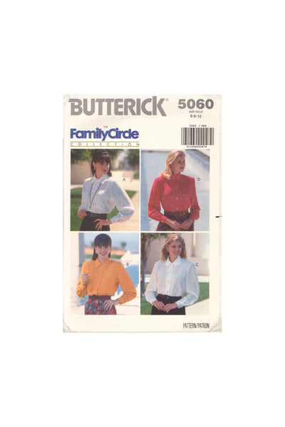 Butterick 5060 Sewing Pattern, Shirt, Size 6-8-10, Uncut, Factory Folded