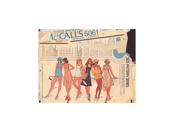 McCall's 5061 Sewing Pattern, Dress and Panties, Size 12-14, PARTIALLY CUT, COMPLETE