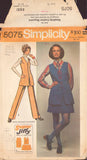 Simplicity 5075 Sewing Pattern, Tunic, Mini-Skirt and Pants, Size 16, Partially Cut, Complete