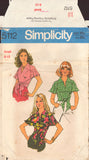 Simplicity 5112 Sewing Pattern, Misses' Wrap and Tie Blouse, Size 8-10, Cut, Complete