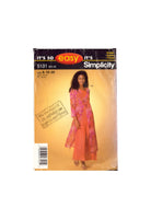 Simplicity 5131 Sewing Pattern, Miss Petite Pullover Dress and Duster, Size 10-16, Cut, Incomplete