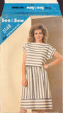 See&Sew 5148 Sewing Pattern, Women's Top and Skirt, Size 8-14, Cut, Compete