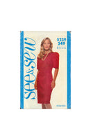 See&Sew 5239 Sewing Pattern, Dress, Size 12-14-16, Uncut, Factory Folded