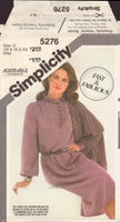 Simplicity 5276 Sewing Pattern, Dress and Shawl, Size 16-18-20, Cut, Complete