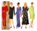 90s Sewing Pattern: Butterick 5304 Lined, A-Line, Empire Waist Evening Dress in Two Lengths, Uncut, Factory Folded, Size 8-12