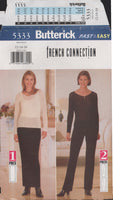 Butterick 5333 Sewing Pattern, Skirt and Pants, Size 12, Cut, Complete