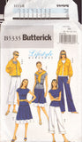 Butterick 5335 Sewing Pattern, Jacket, Top, Skirt, Pants, Size 8-14, Uncut, Factory Folded