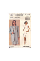 Butterick 5352 Sewing Pattern, Women's Jacket and Dress, Size 12-14, Cut, Complete