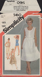 Simplicity 5460 Sewing Pattern, Camisoles, Skirt, Pants and Romper, Size 12, Cut, Incomplete