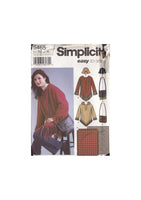 Simplicity 5465 Sewing Pattern, Misses' Pullover Top, Bag and Hat, Size L-XL, Uncut, Factory Folded