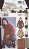 Simplicity 5465 Sewing Pattern, Misses' Pullover Top, Bag and Hat, Size L-XL, Uncut, Factory Folded