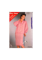 See&Sew 5525 Sewing Pattern Dress Size 16-18-20 Uncut Factory Folded